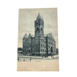 Raphael Tuck Sons Postcard Grand Rapids Mich City Hall Series 1089 Antique